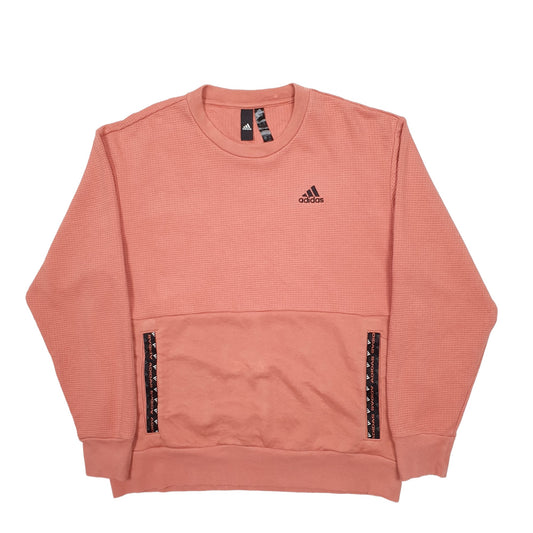 Mens Peach Adidas  Crewneck Jumper