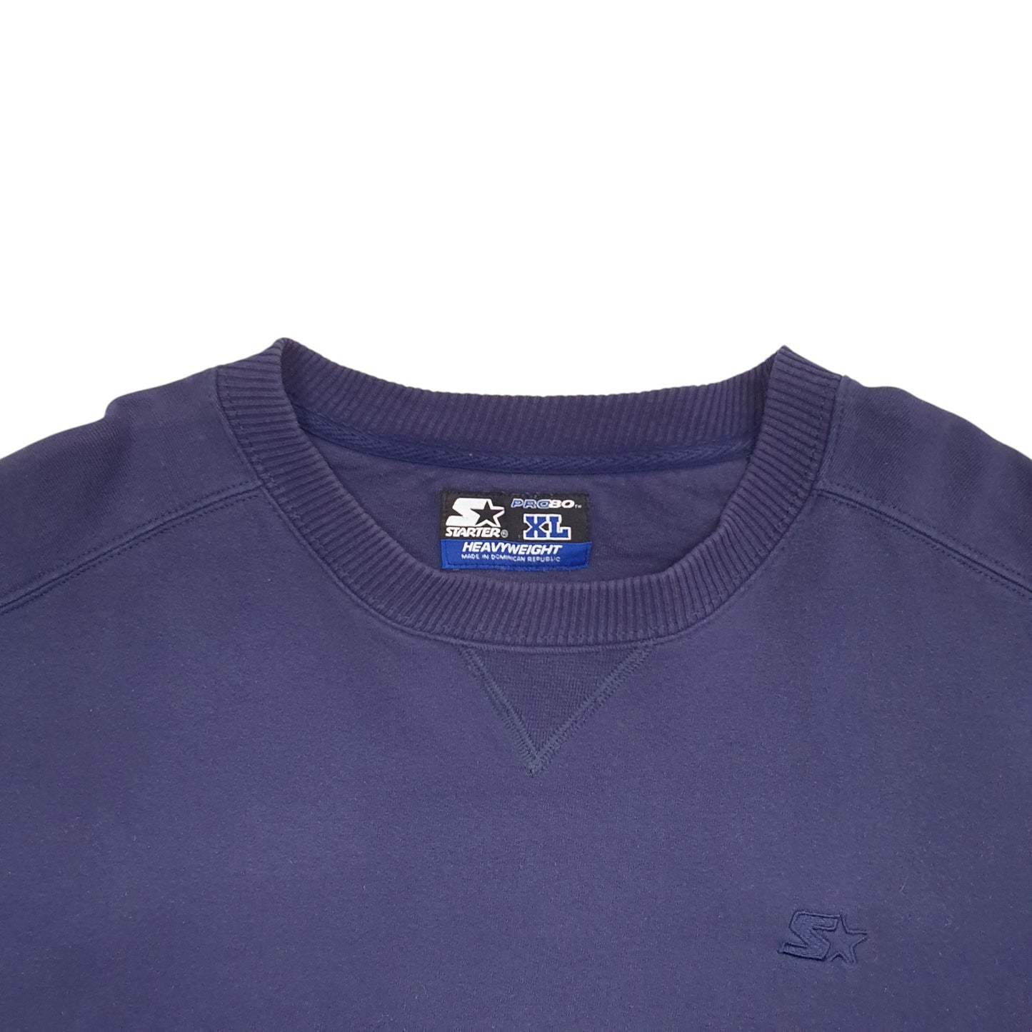 Mens Navy Starter  Crewneck Jumper