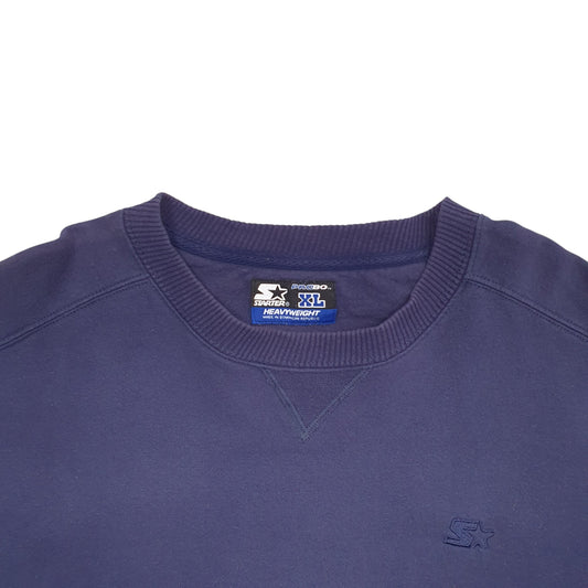 Mens Navy Starter  Crewneck Jumper