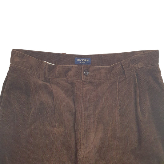 Mens Brown Dockers  Corduroy Trousers