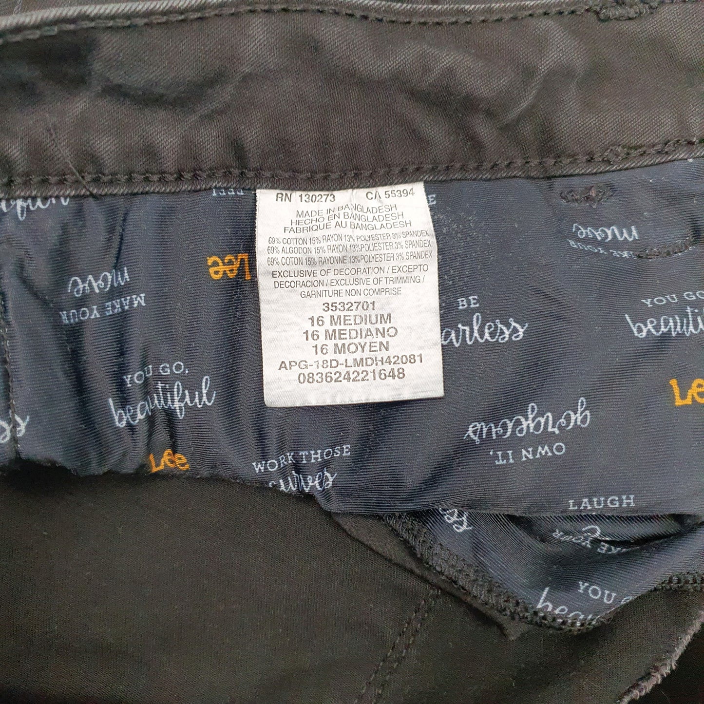 Womens Black Lee  Perfect Fit JeansW36 L30