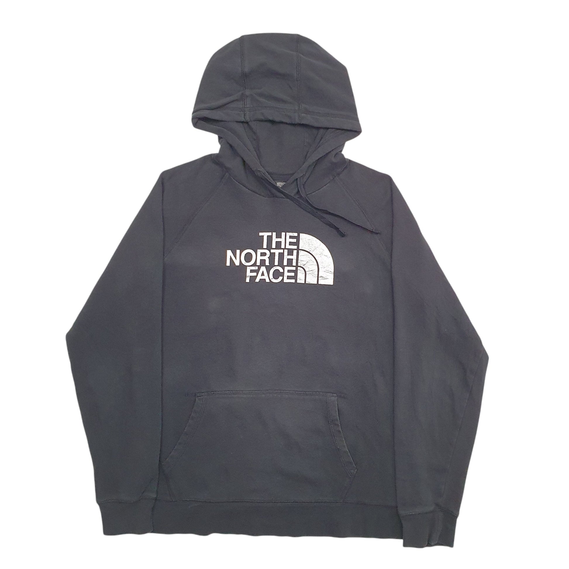 Womens Black The North Face Spellout Hoodie Jumper