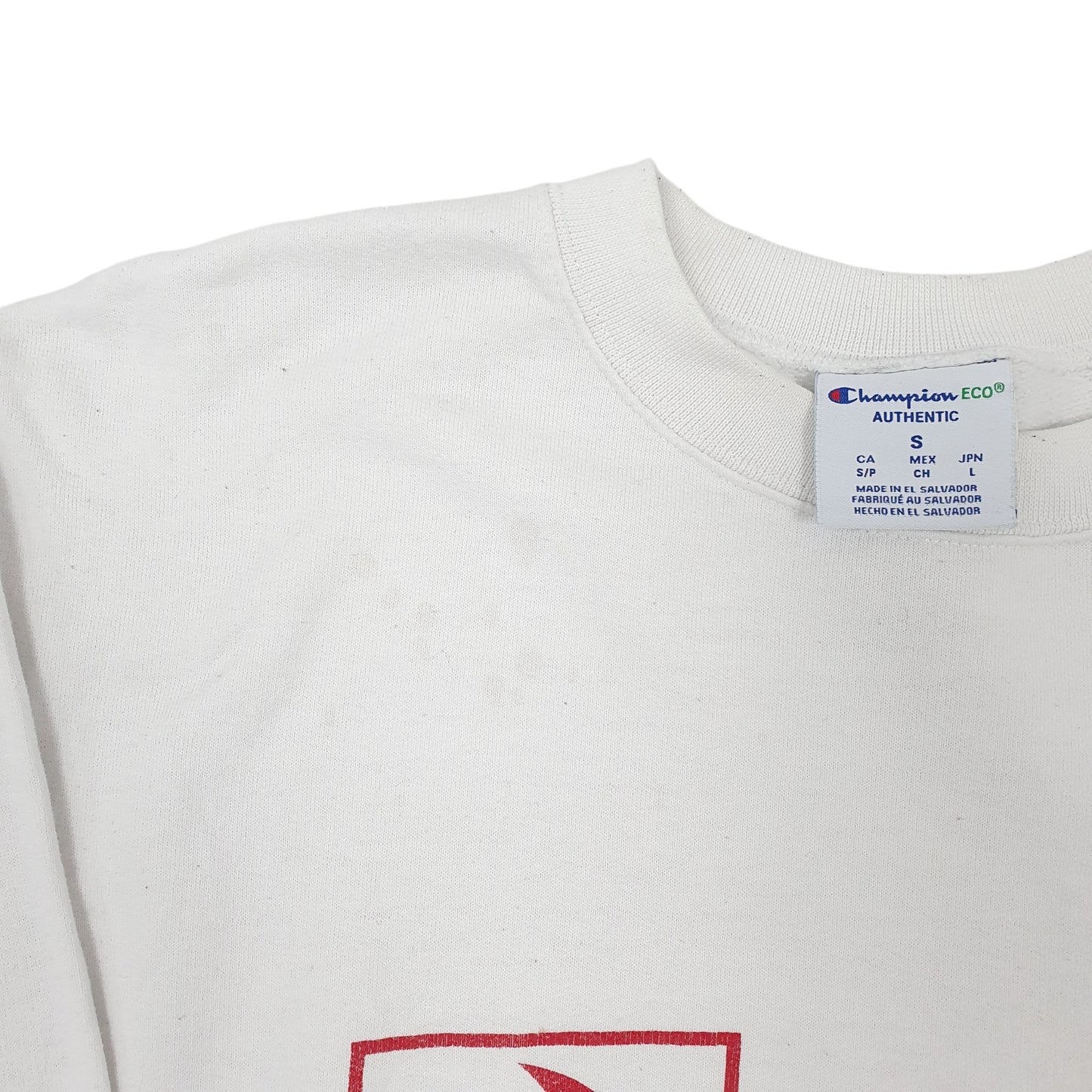 Mens White Champion Phénix Crewneck Jumper