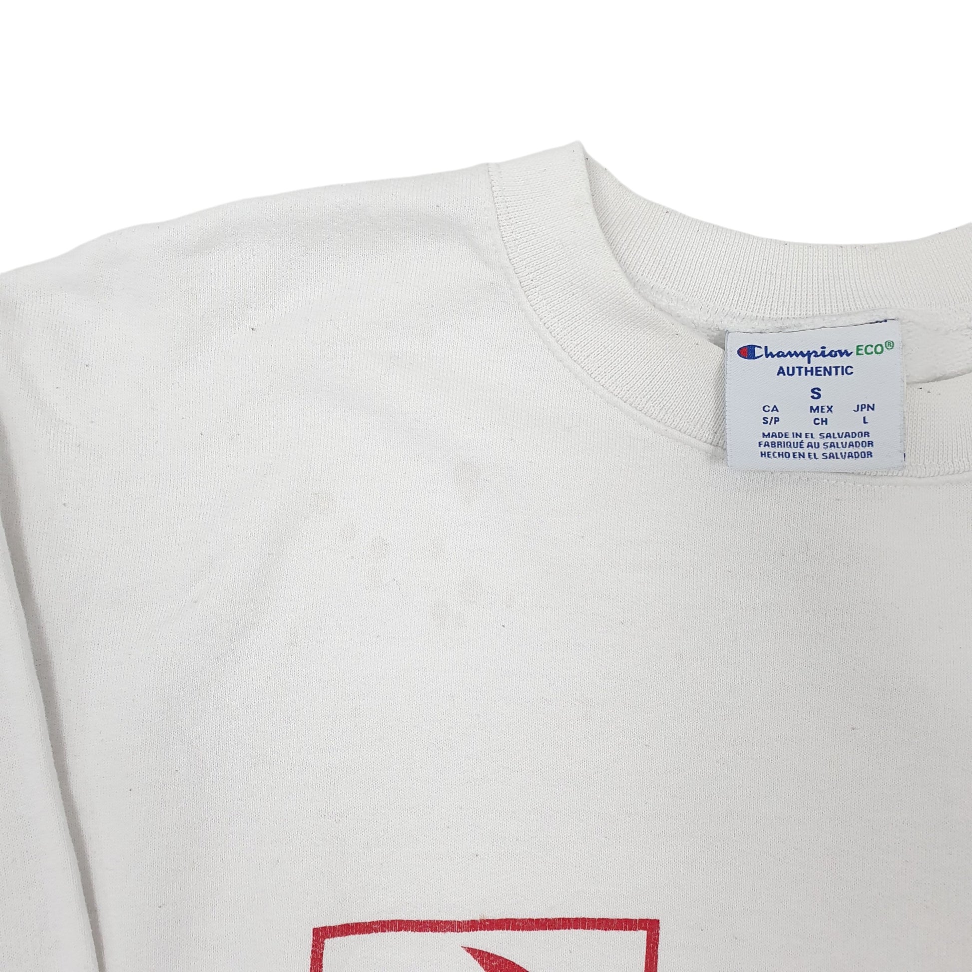 Mens White Champion Phénix Crewneck Jumper