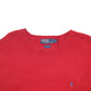 Womens Red Polo Ralph Lauren Knit Crewneck Jumper