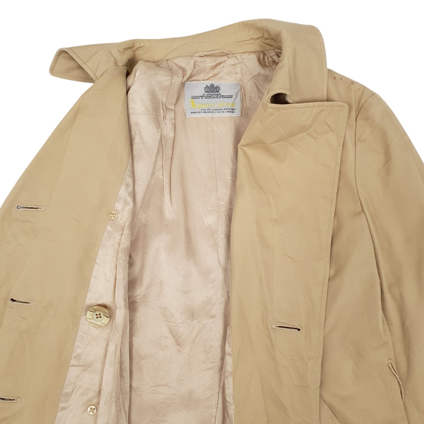 Womens Beige Aquascutum Vintage 90s  Coat