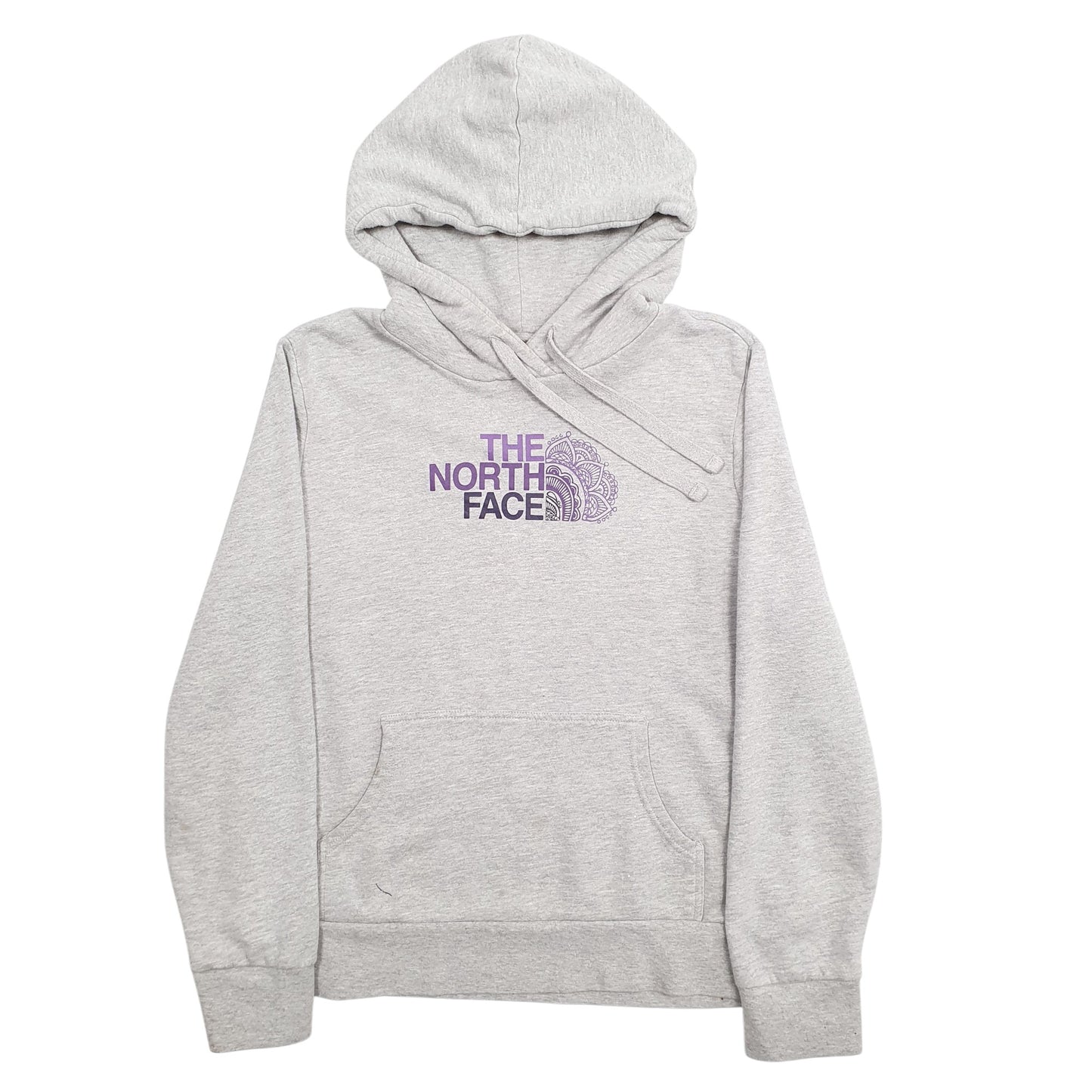 Womens Grey The North Face Spellout Hoodie Jumper