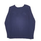 Womens Navy Chaps Knit Cable Crewneck Jumper