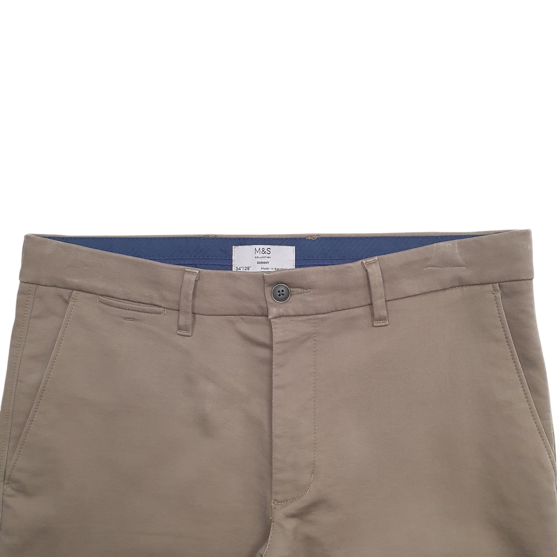 Mens Brown M&S  Chino Trousers
