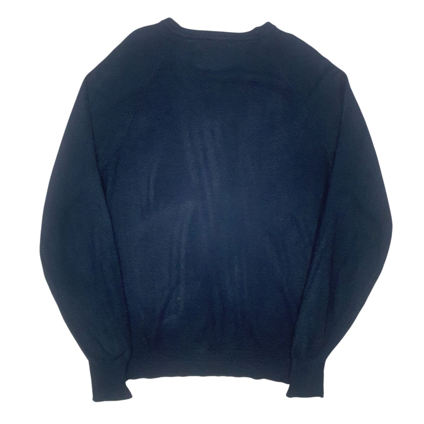 Womens Navy Christian Dior Vintage Made In USA V Neck Jumper