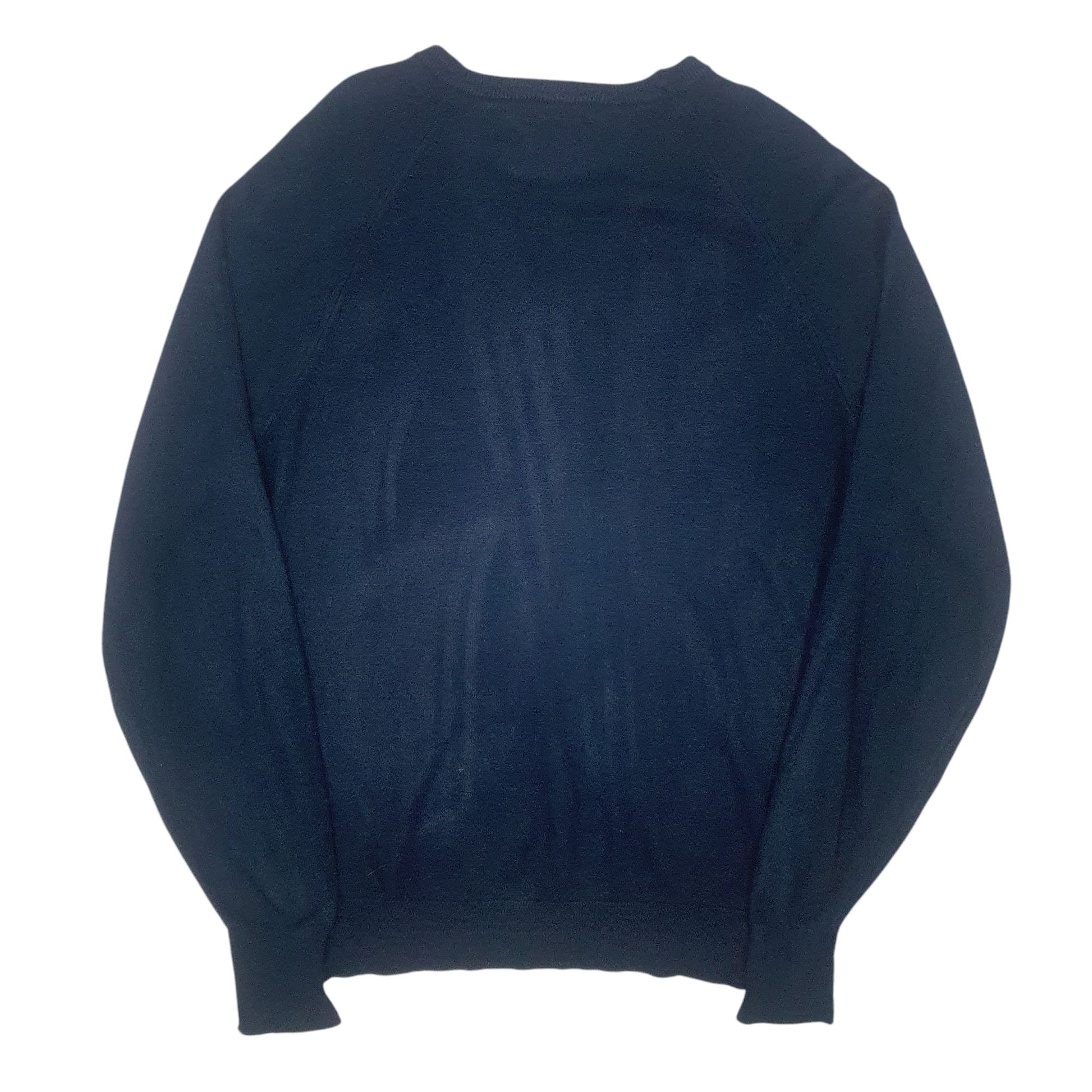 Womens Navy Christian Dior Vintage Made In USA V Neck Jumper