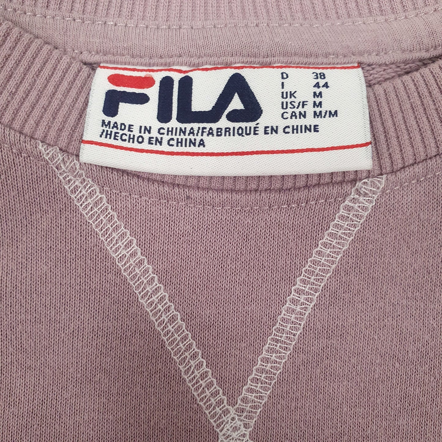 Womens Pink Fila  Crewneck Jumper