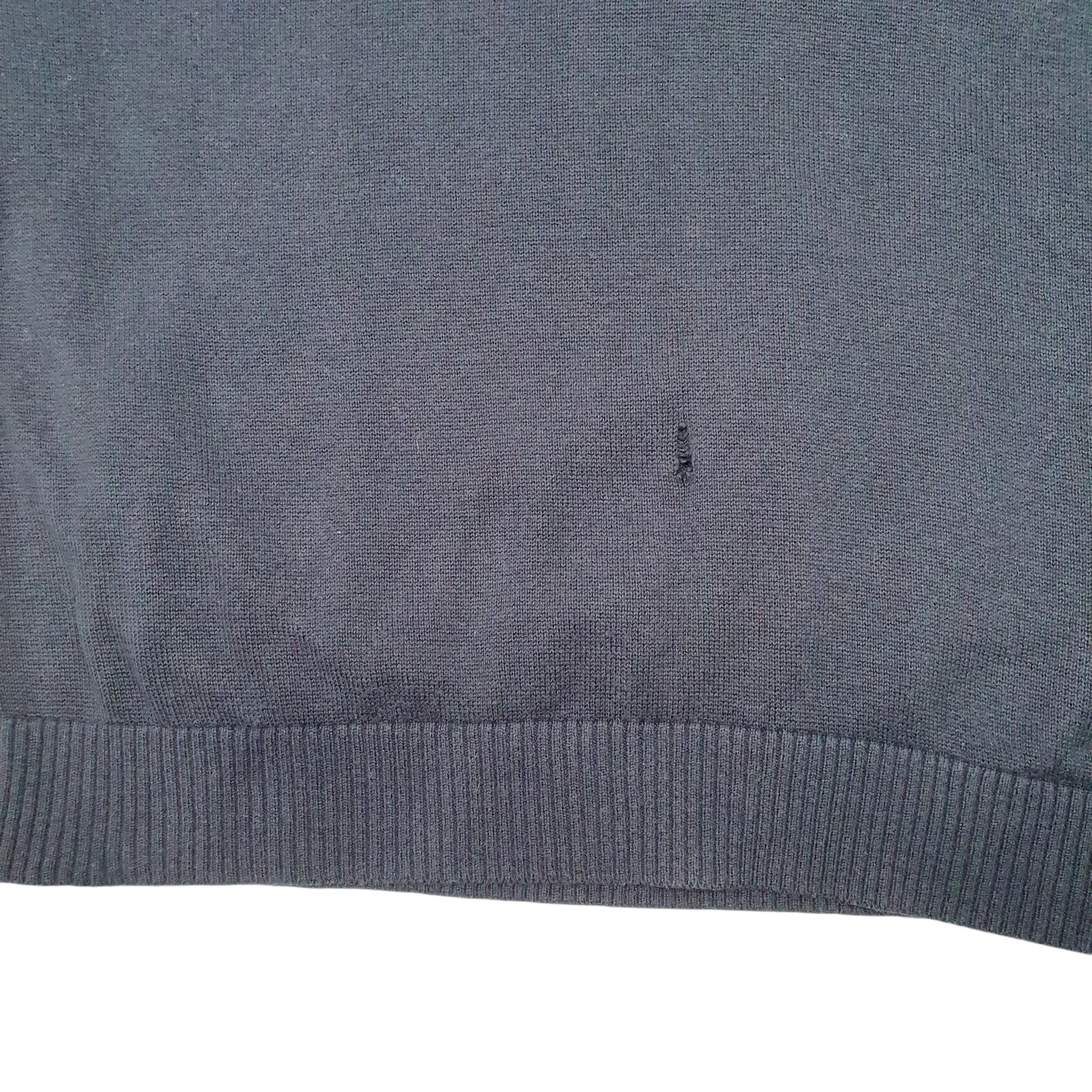 Mens Navy Tommy Hilfiger Knit Sweater Vest V Neck Jumper