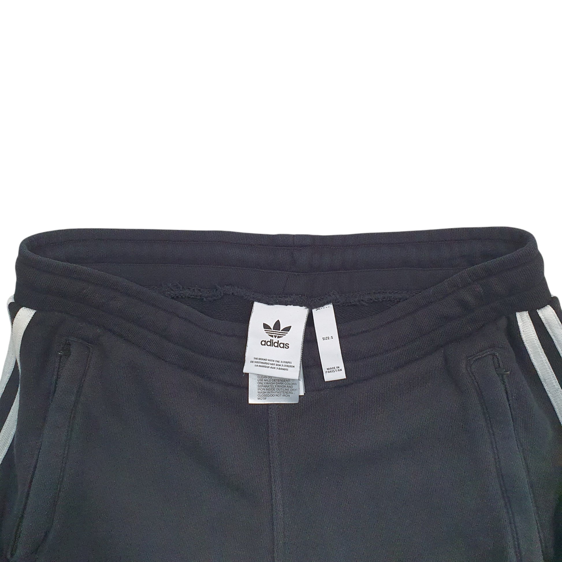 Mens Black Adidas Drawstring Stretch Fit Sweat Shorts