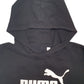 Mens Black Puma Spellout Hoodie Jumper