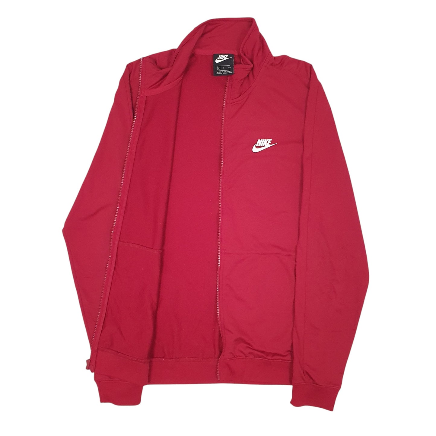 Mens Red Nike Active Full Zip Jumper