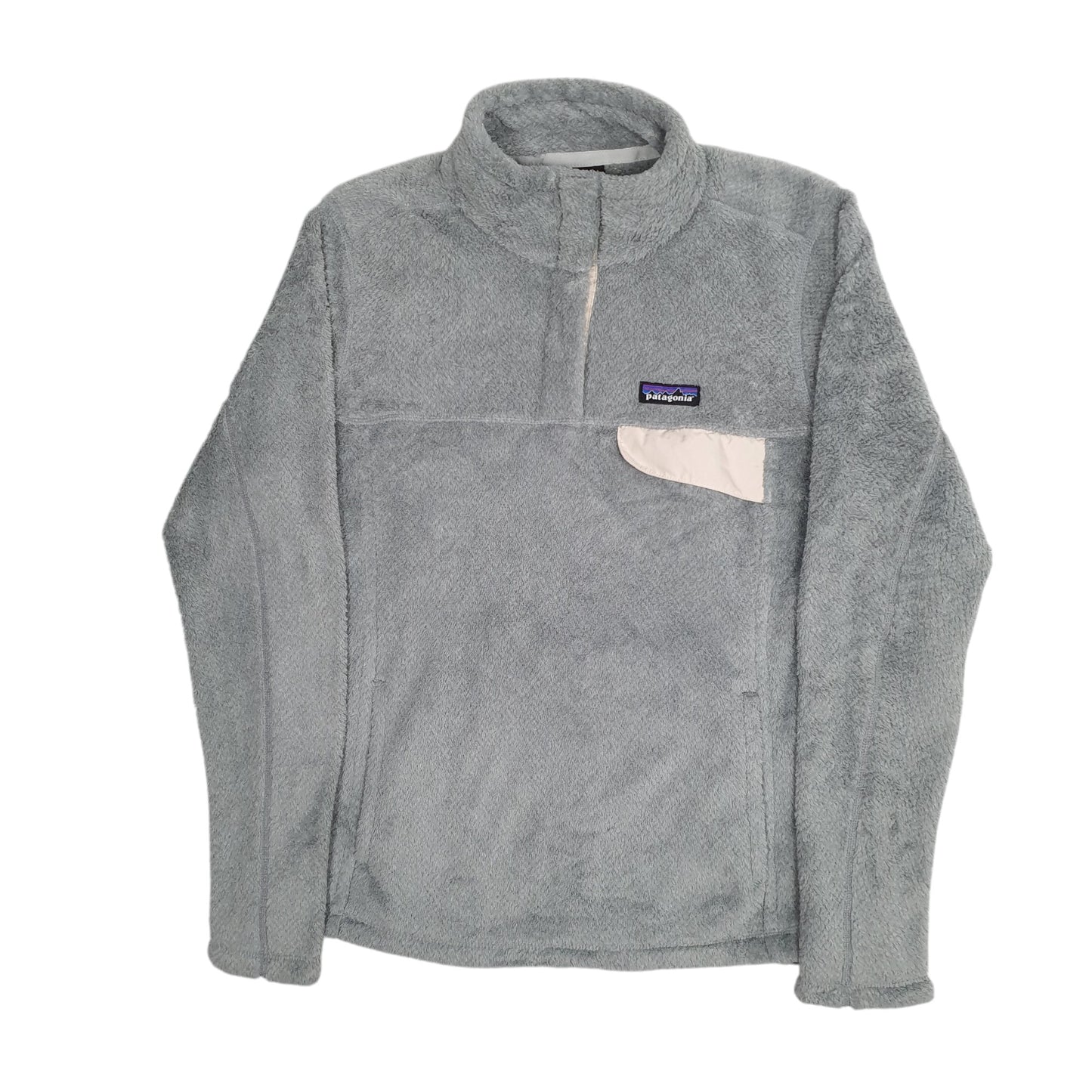 Womens Grey Patagonia Snap T Fluffy Quarter Zip Jumper