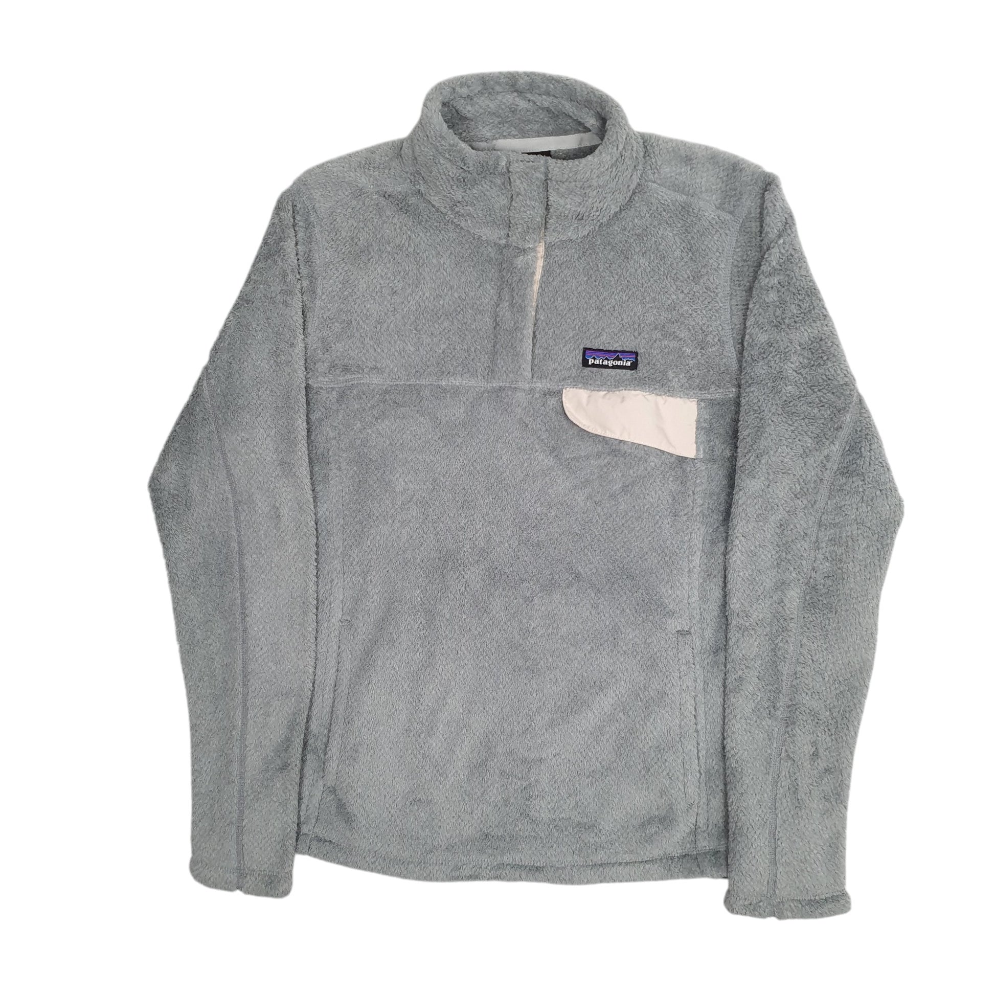 Womens Grey Patagonia Snap T Fluffy Quarter Zip Jumper