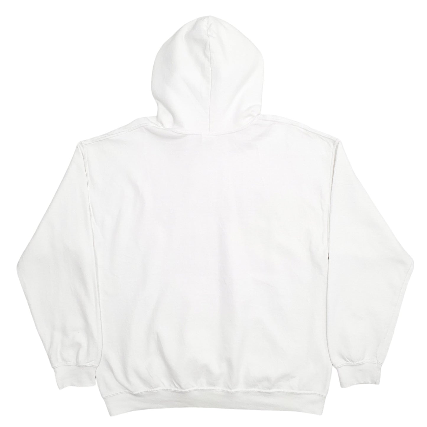 Mens White Gildan Savannah Spellout Hoodie Jumper