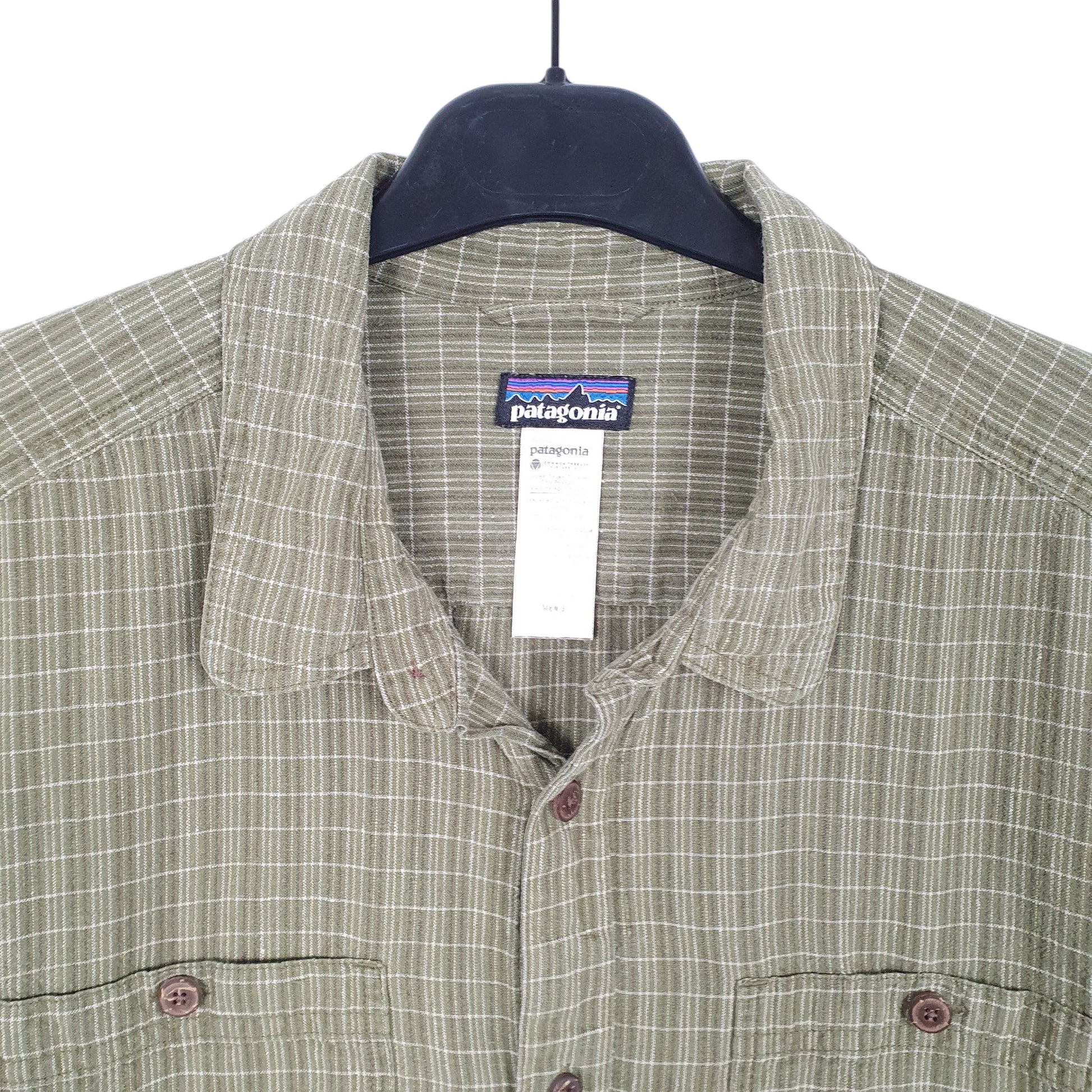 Mens Green Patagonia  Short Sleeve Shirt