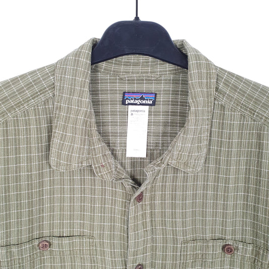 Mens Green Patagonia  Short Sleeve Shirt