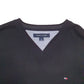Mens Black Tommy Hilfiger Knit Crewneck Jumper