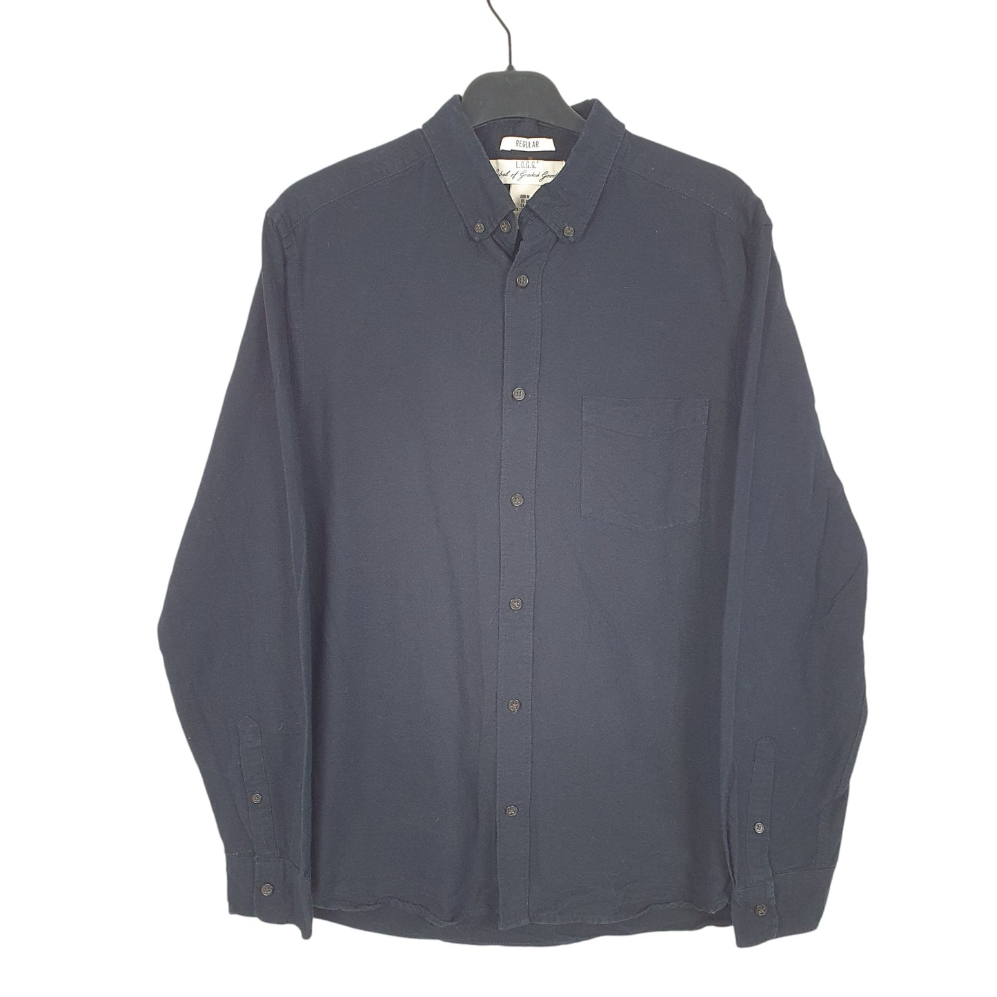 Mens Navy H&M  Long Sleeve Shirt