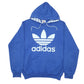 Mens Blue Adidas  Hoodie Jumper