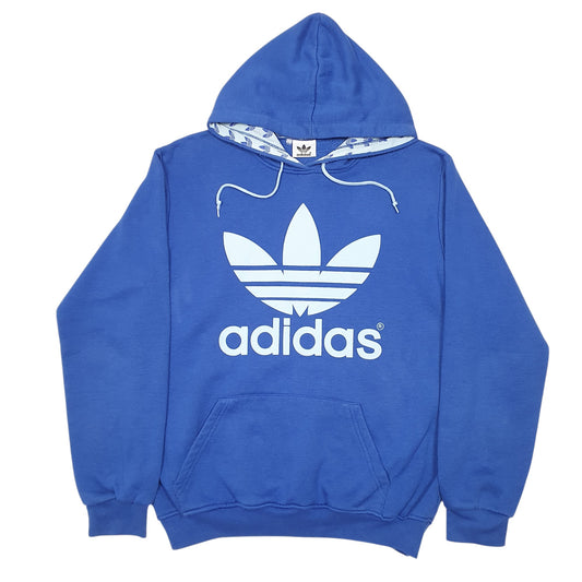 Mens Blue Adidas  Hoodie Jumper