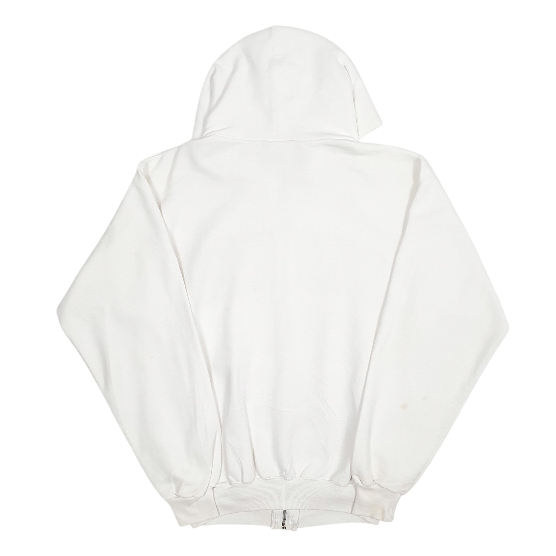 Mens White Champion Spellout Full Zip Jumper