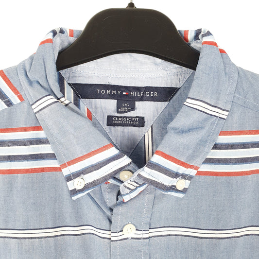 Mens Blue Tommy Hilfiger  Short Sleeve Shirt