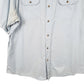 Mens Blue Wrangler  Short Sleeve Shirt