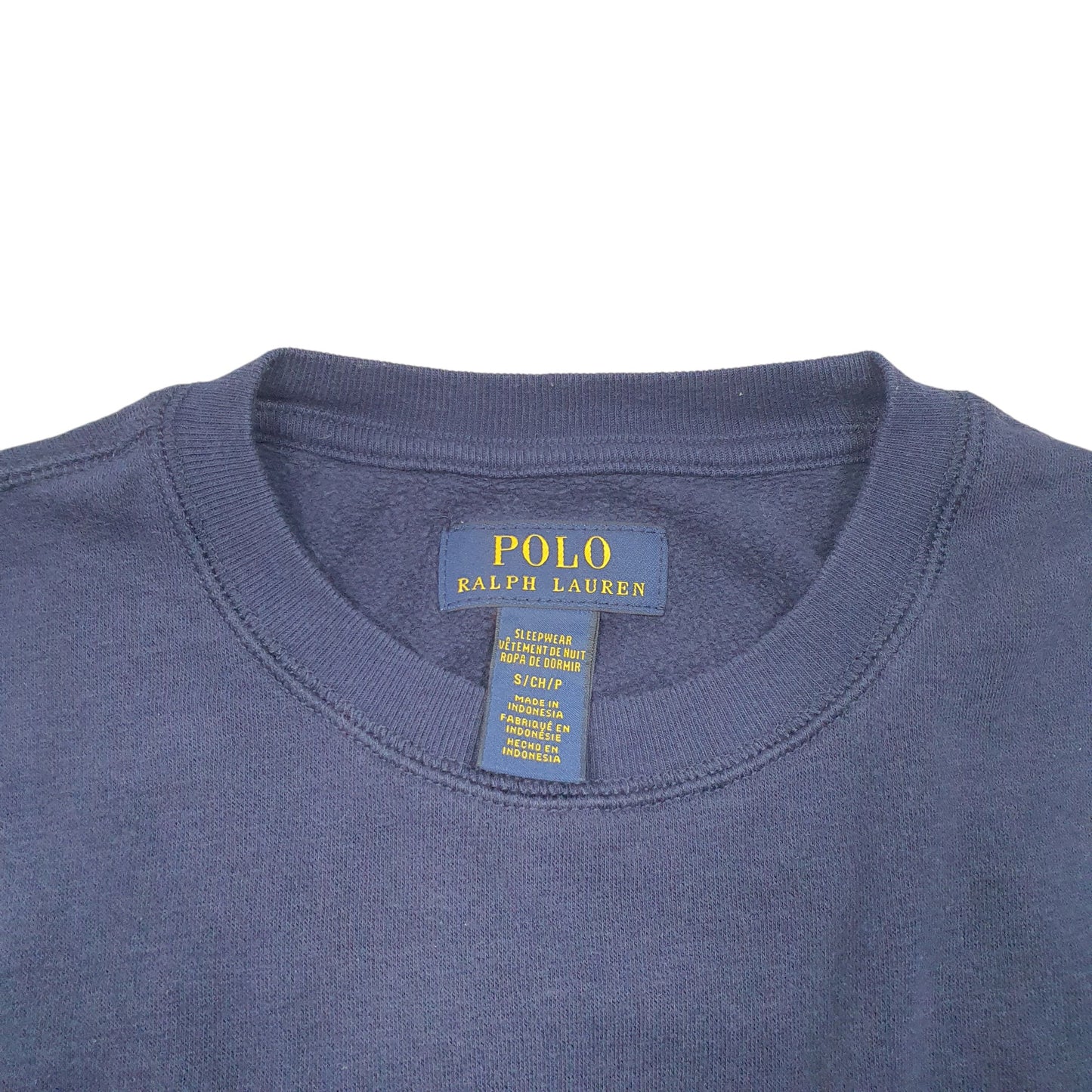 Mens Navy Polo Ralph Lauren Lightweight Crewneck Jumper