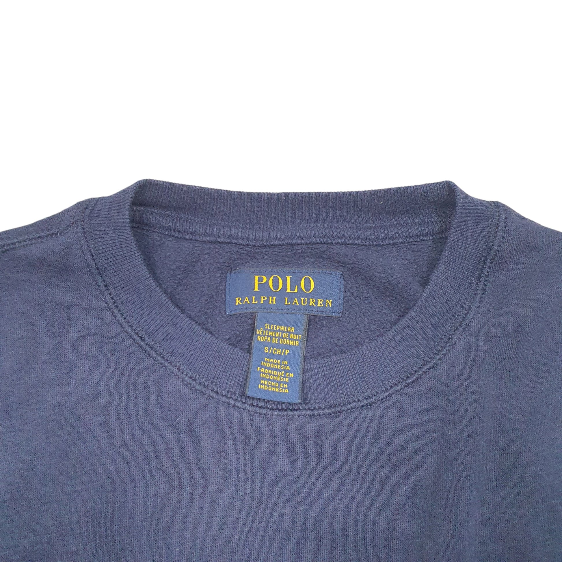 Mens Navy Polo Ralph Lauren Lightweight Crewneck Jumper