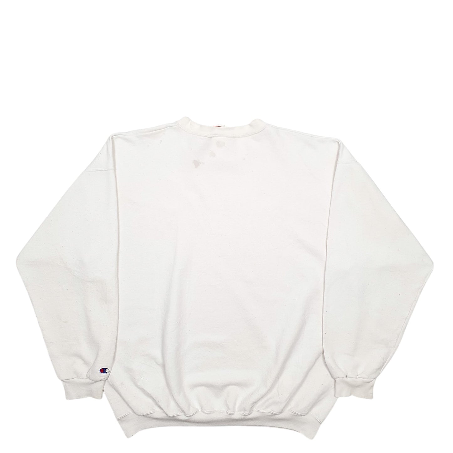 Mens White Champion Lake Charlevoix Crewneck Jumper