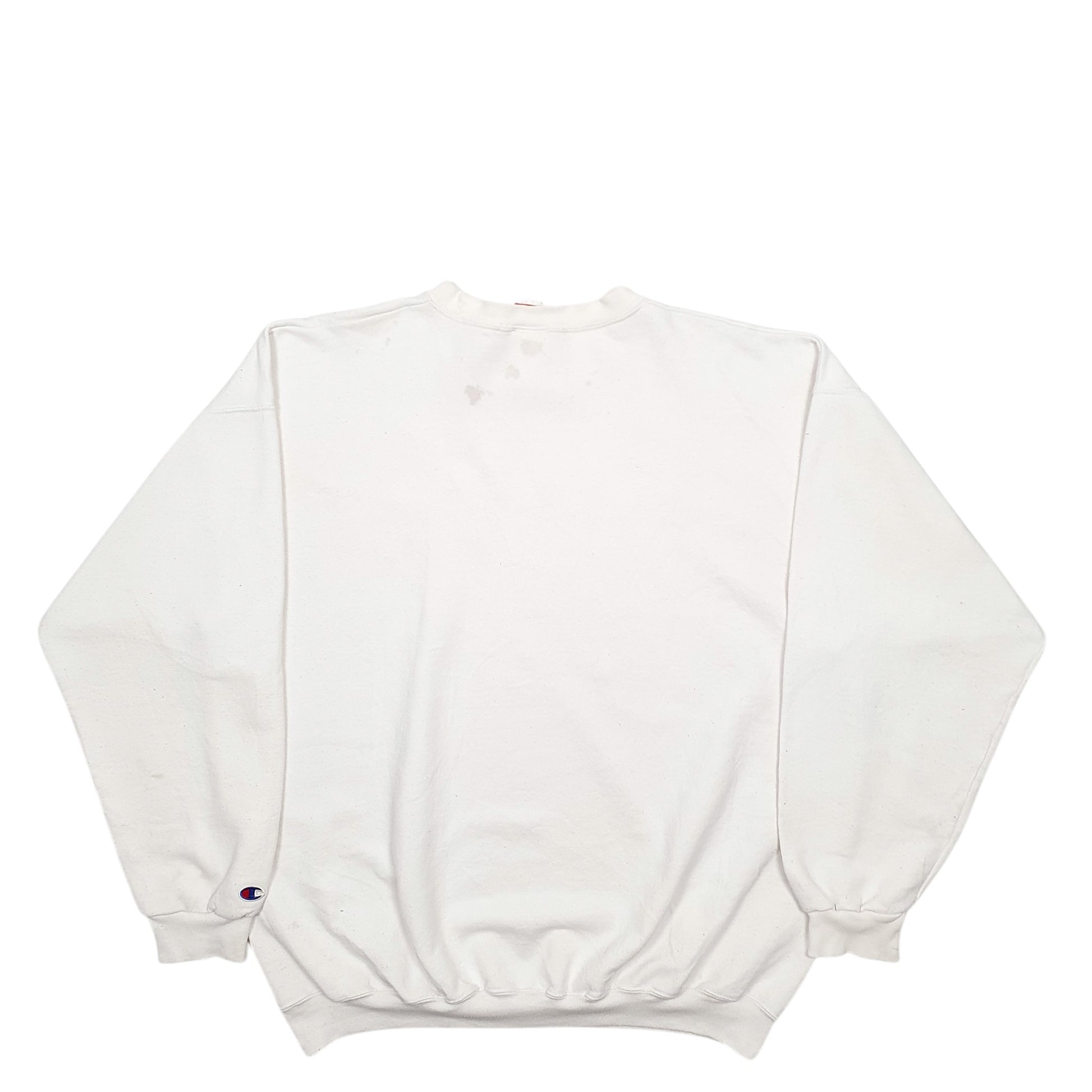 Mens White Champion Lake Charlevoix Crewneck Jumper