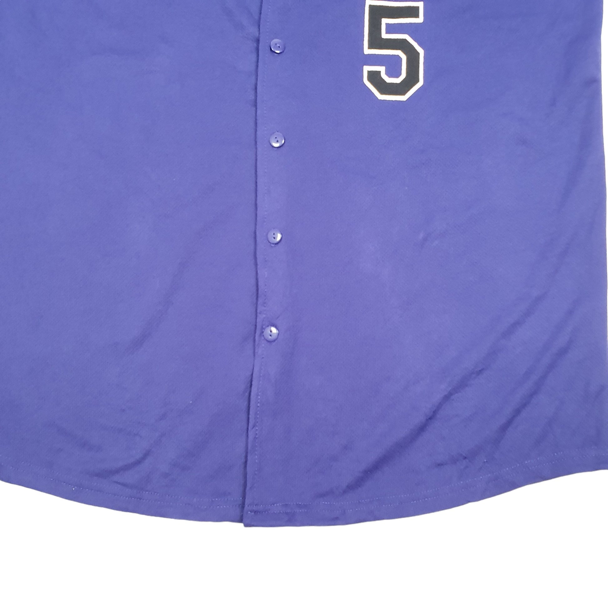 Mens Purple Unbranded MLB Baseball Jersey Colorado Rockies USA Taco Bell Short Sleeve T Shirt