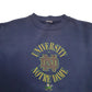 Mens Navy Non Branded University Of Notre Dame Spellout USA College Crewneck Jumper