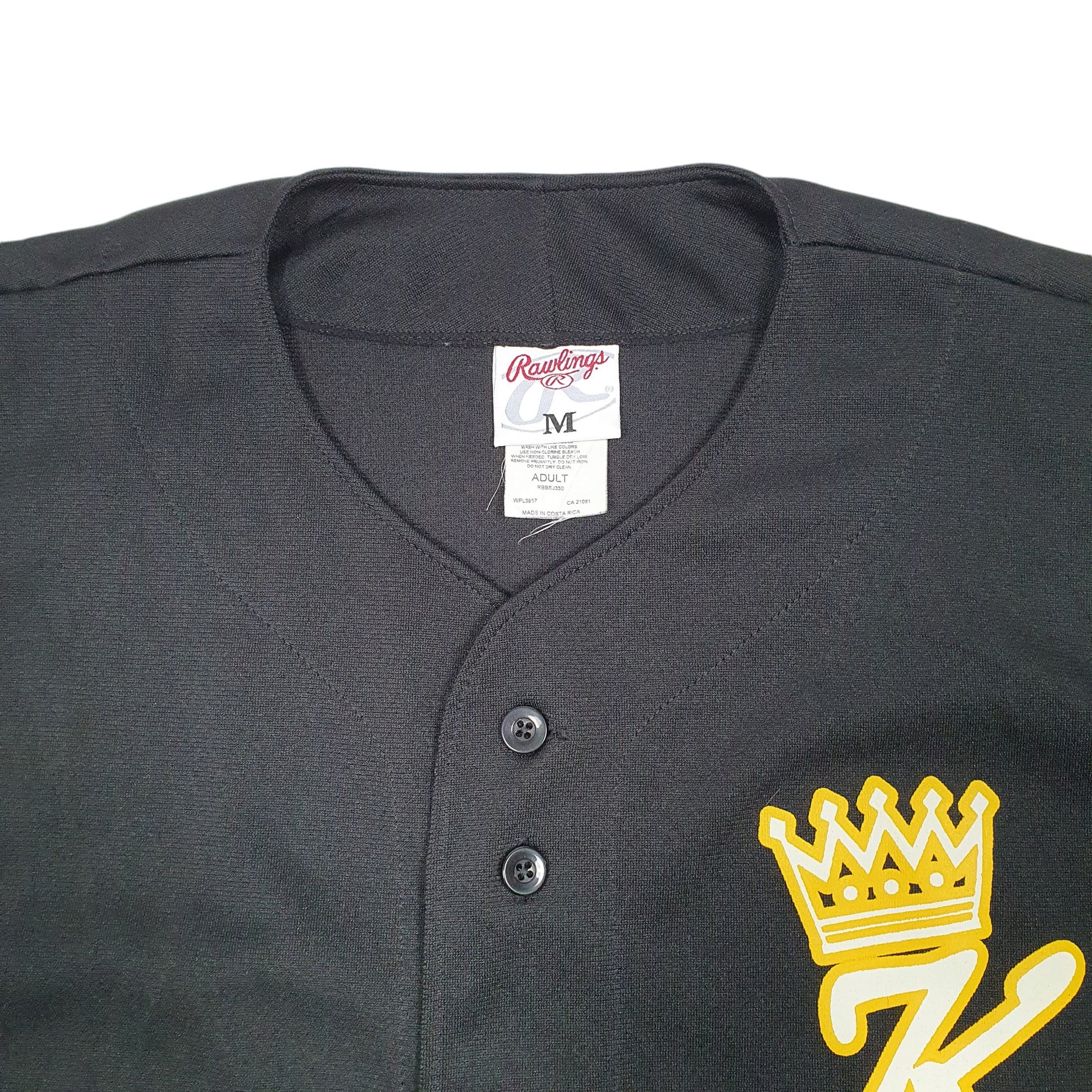 Mens Black Rawlings Sleeveless Baseball Jersey Khalifa 7 Short Sleeve T Shirt