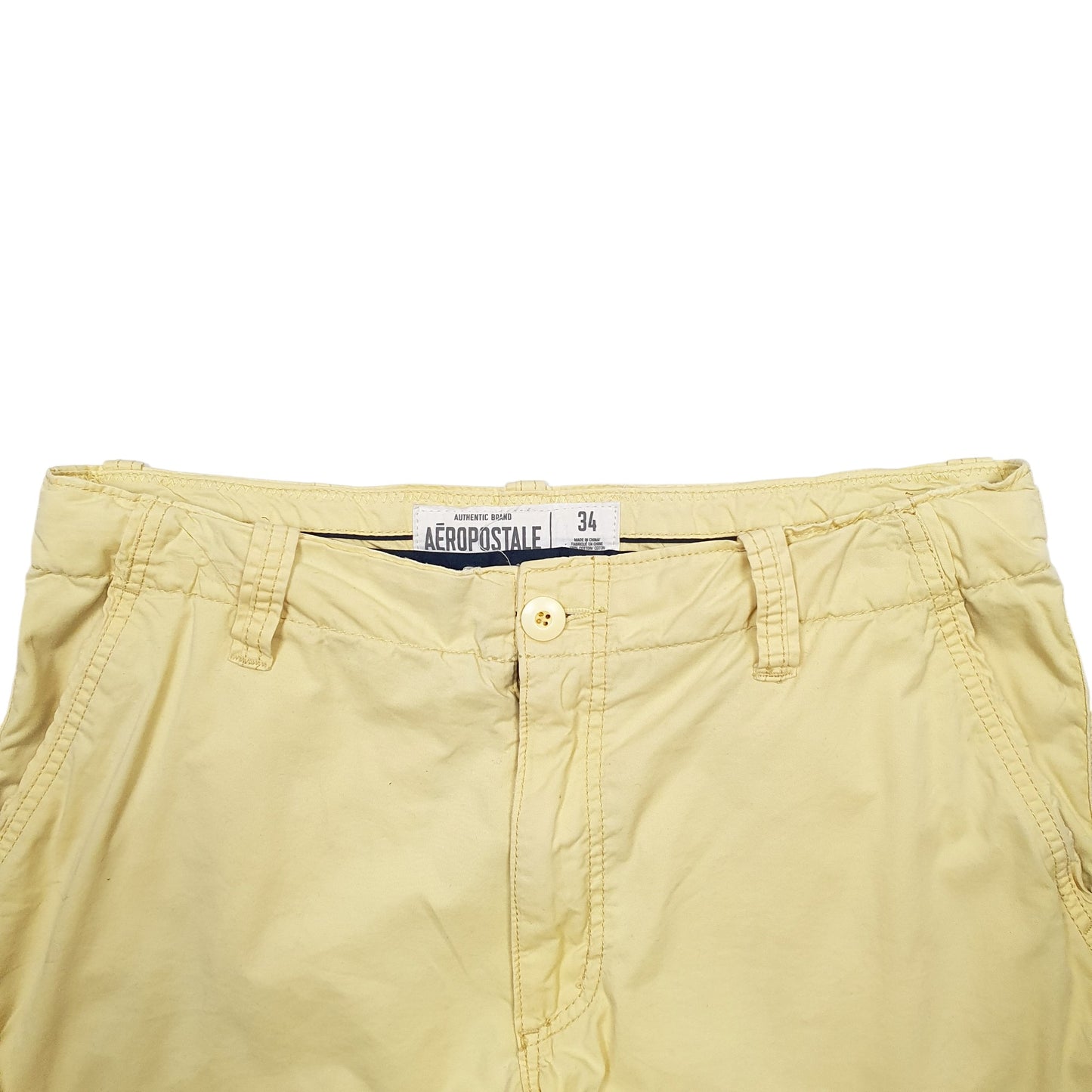 Mens Yellow Aeropostale  Chino Shorts