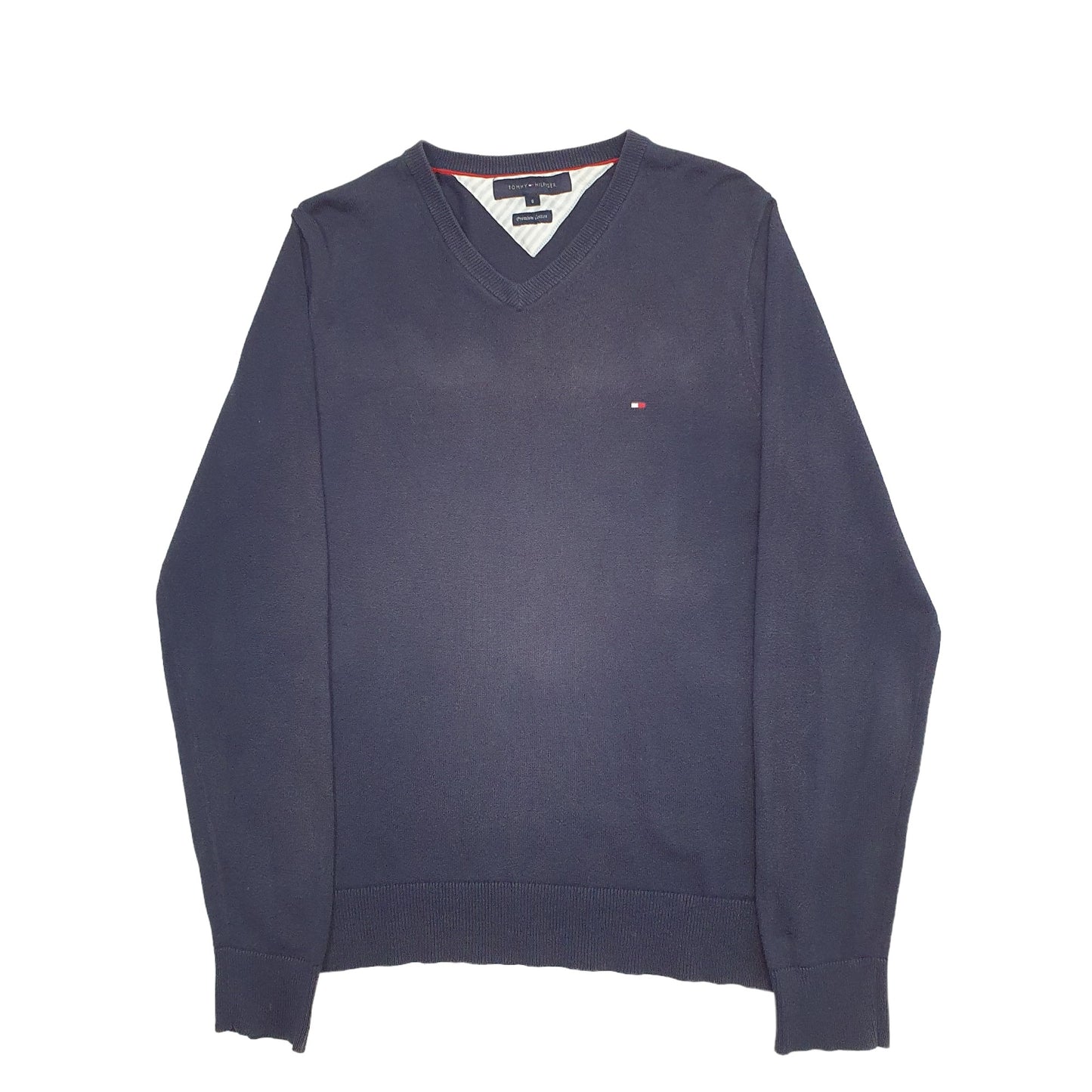 Mens Navy Tommy Hilfiger Knit Crewneck Jumper