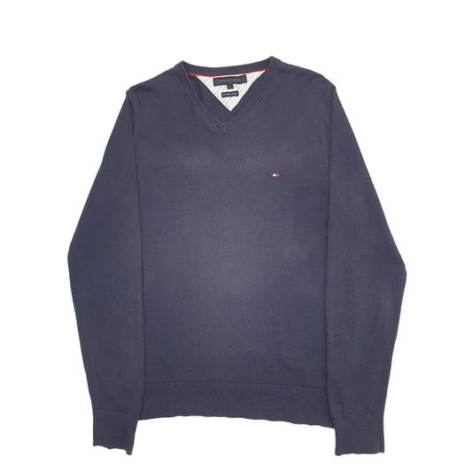 Mens Navy Tommy Hilfiger Knit Crewneck Jumper
