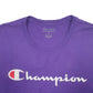 Mens Purple Champion  Short Sleeve T Shirt