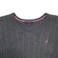 Womens Grey Nautica Knit Crewneck Jumper