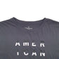 Mens Grey American Eagle Spellout Short Sleeve T Shirt