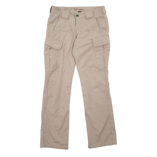 Womens Beige 5.11 Tactical Workwear Cargo Trousers