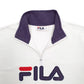 Womens White Fila Spellout Crewneck Jumper