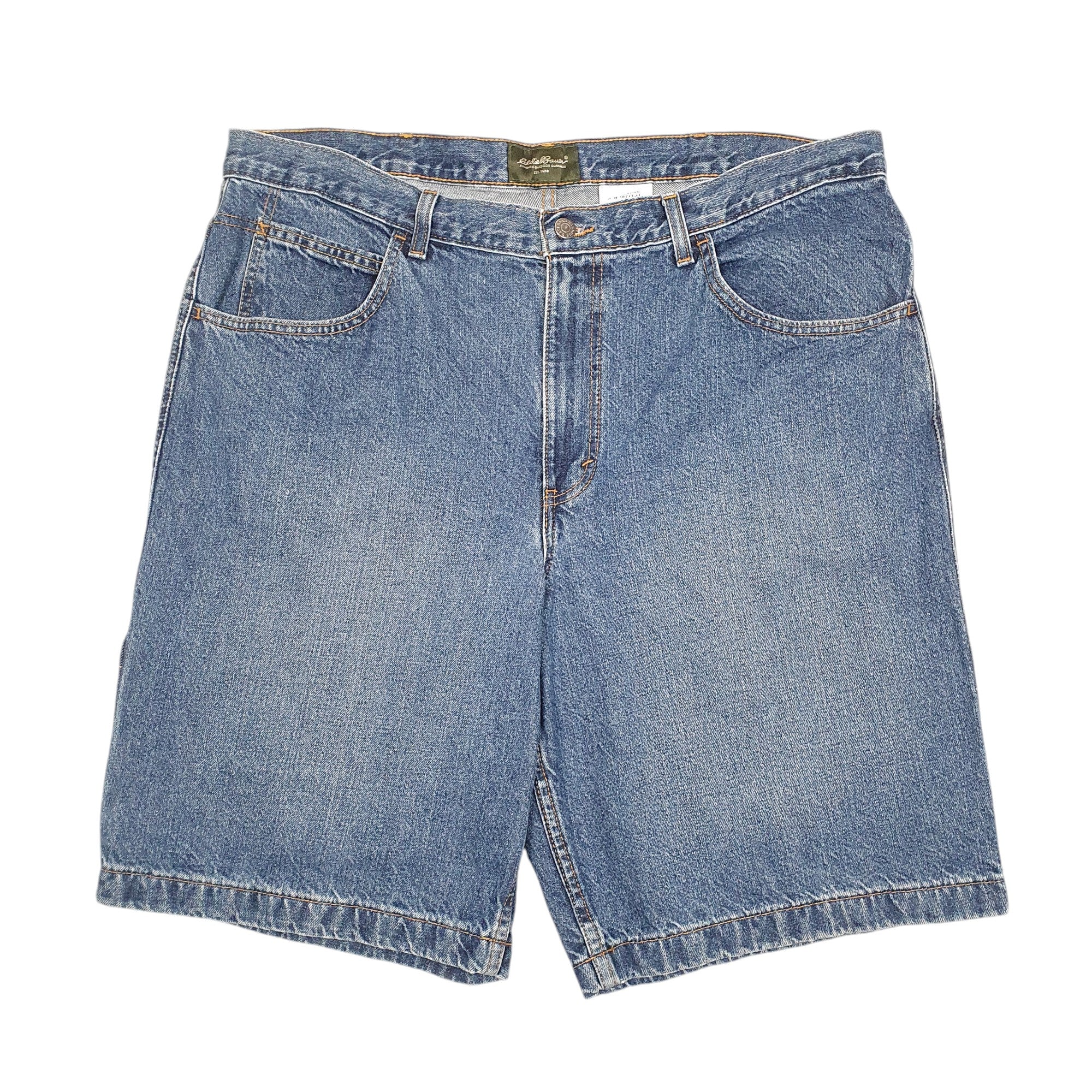 Eddie Bauer Jean Jorts Blue Denim Jeans Cotton Shorts W40