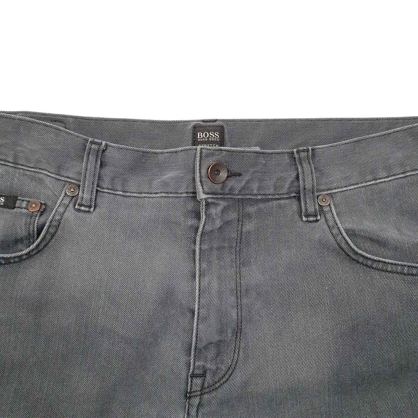 Mens Grey Hugo Boss Stretch Casual JeansW35 L34