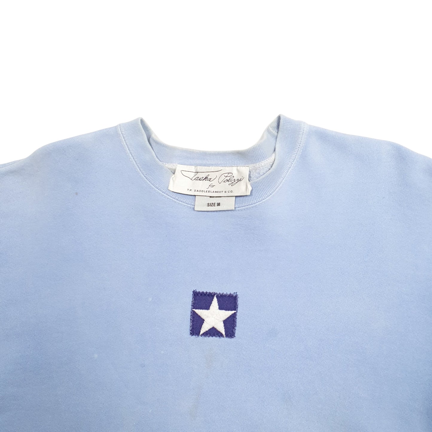 Womens Blue Tashi Polizzi Made In USA Crewneck Jumper